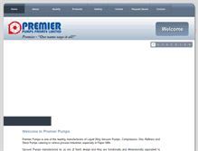 Tablet Screenshot of premierpumps.net